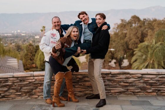 Tracey with her family